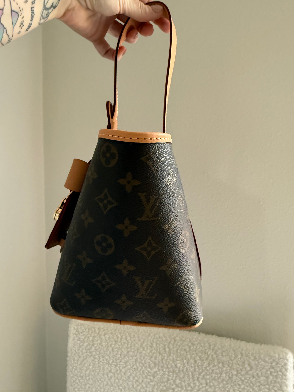 Handmade Upcycled Mono Bow Handbag *Preorder