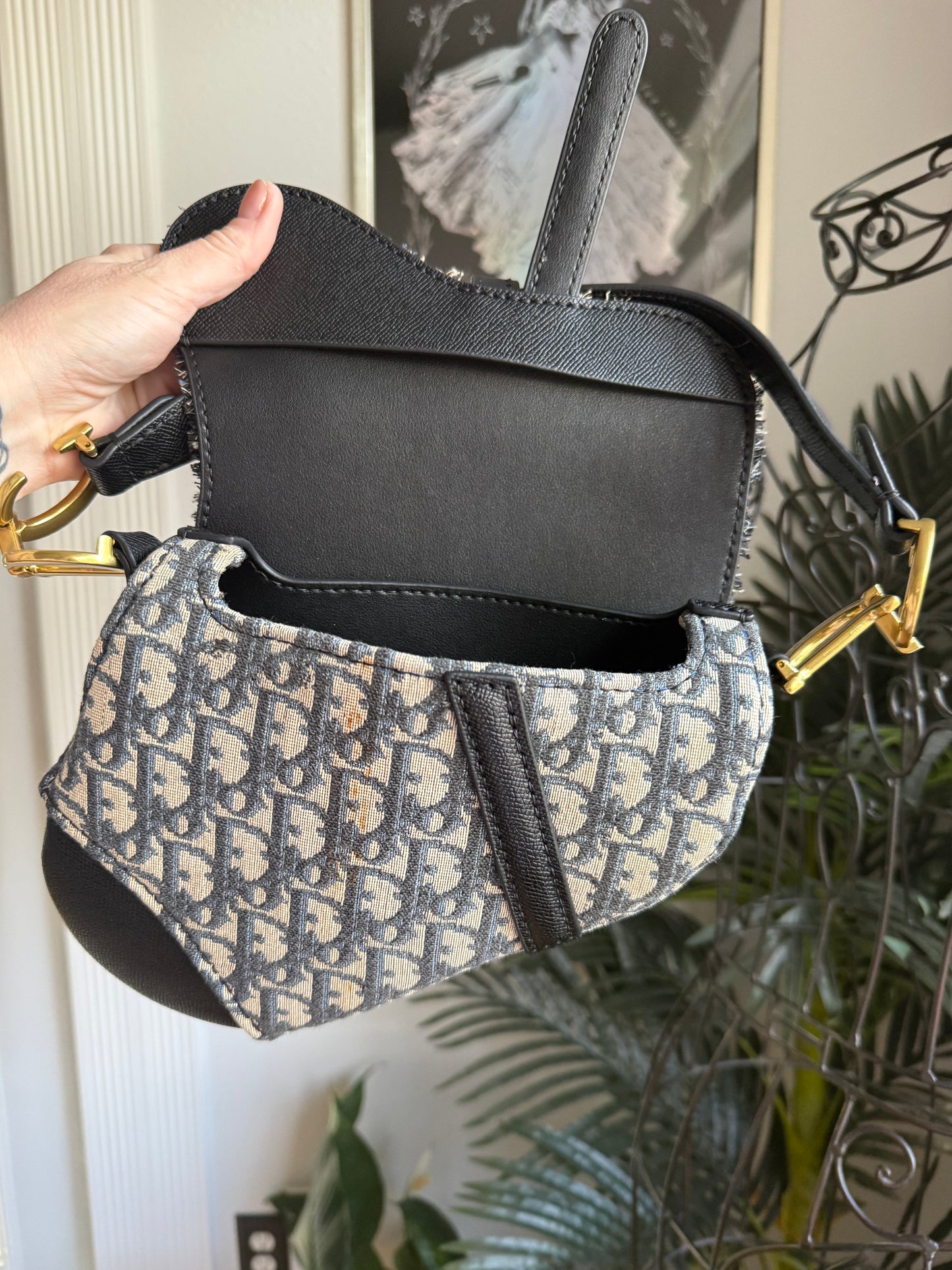 The WHITE HORSE Bag in Authentic Dior Textile