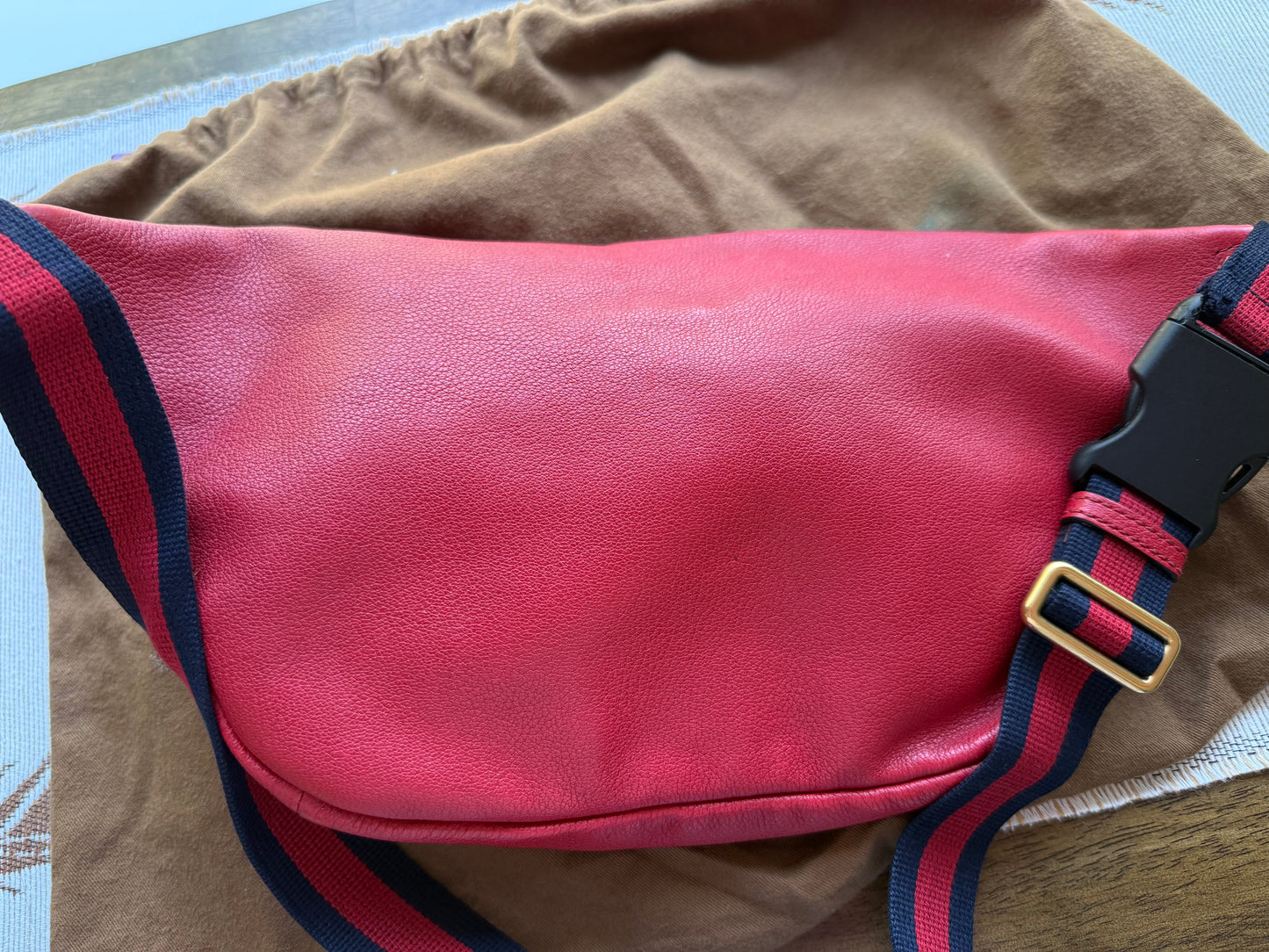 KARMA Authentic Preloved Red Gucci Bumbag