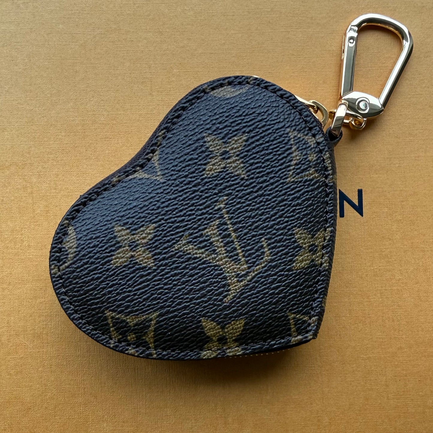 The KARMA Zippy Bag|| Handmade Upcycled Luxury Mono Heart Zippy