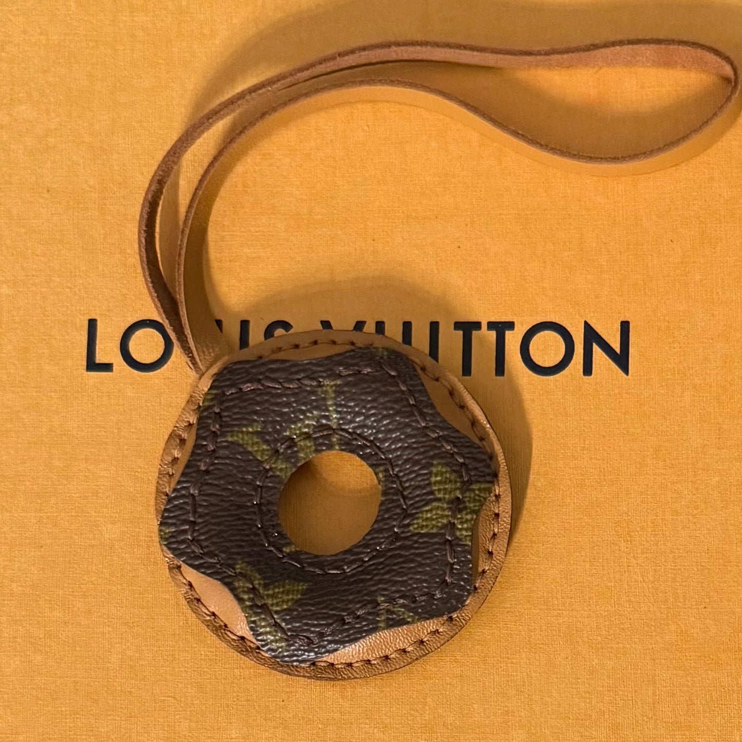 RONAN || Handmade Upcycled Luxury Leather Donut Bag Charm