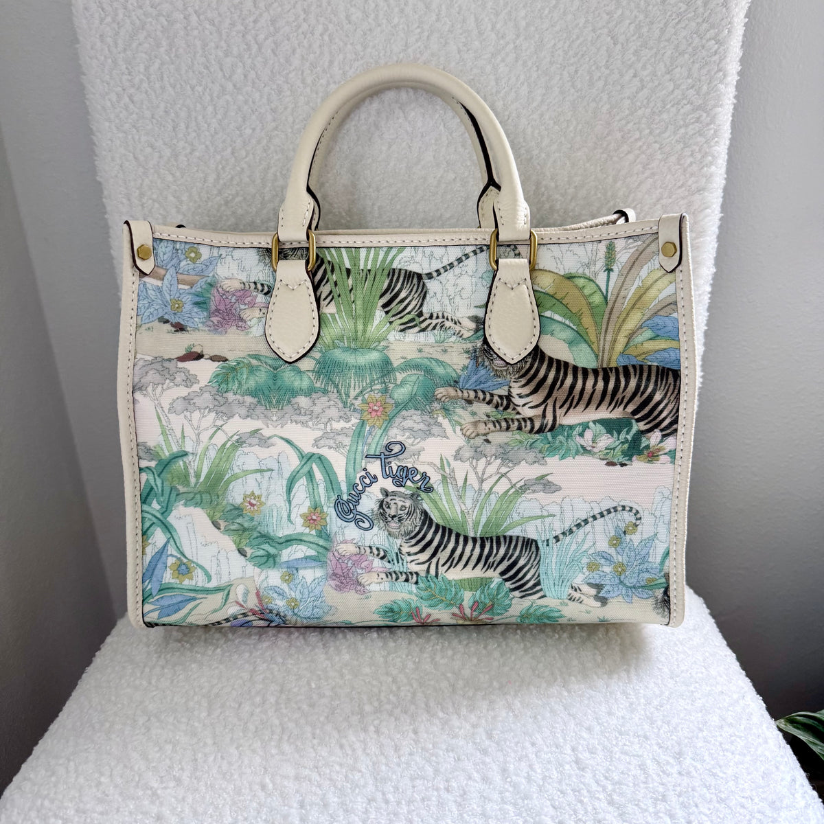 Handmade Upcycled GG Tigers Tote