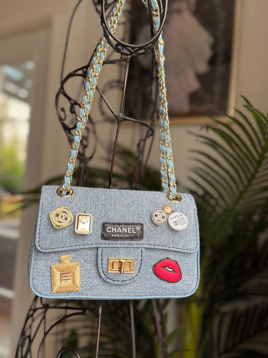 Handmade Reimagined CC Charmed Denim Bag