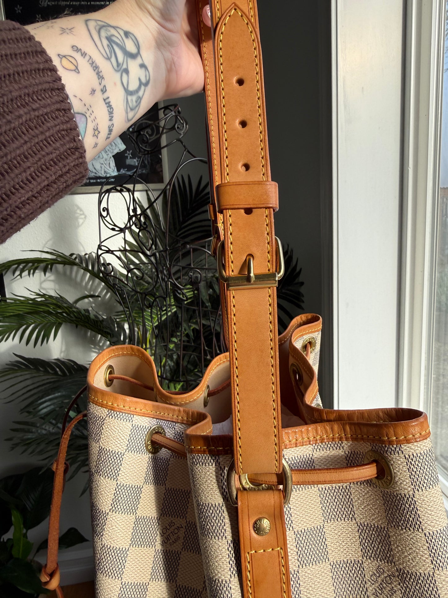 Preloved Authentic LV Noe GM in Damier Azur