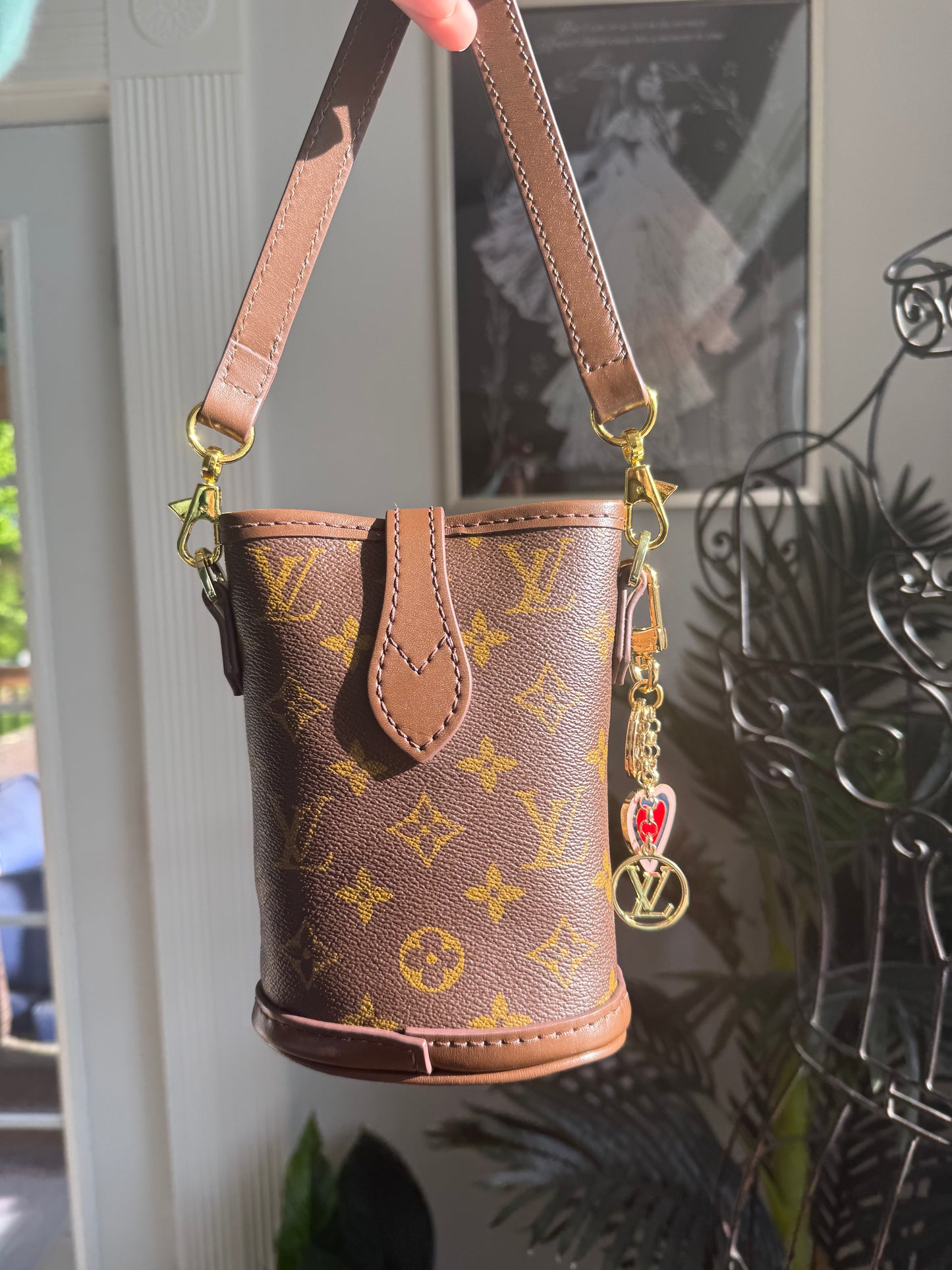 BEGIN AGAIN Leather & Mono Handmade Upcycled Mini Bag