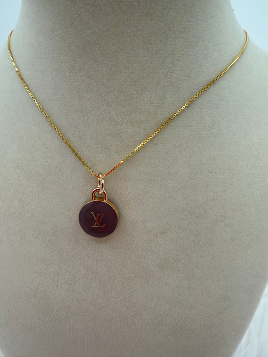 REVENGE Vintage Upcycled Louis Vuitton Charm Necklace