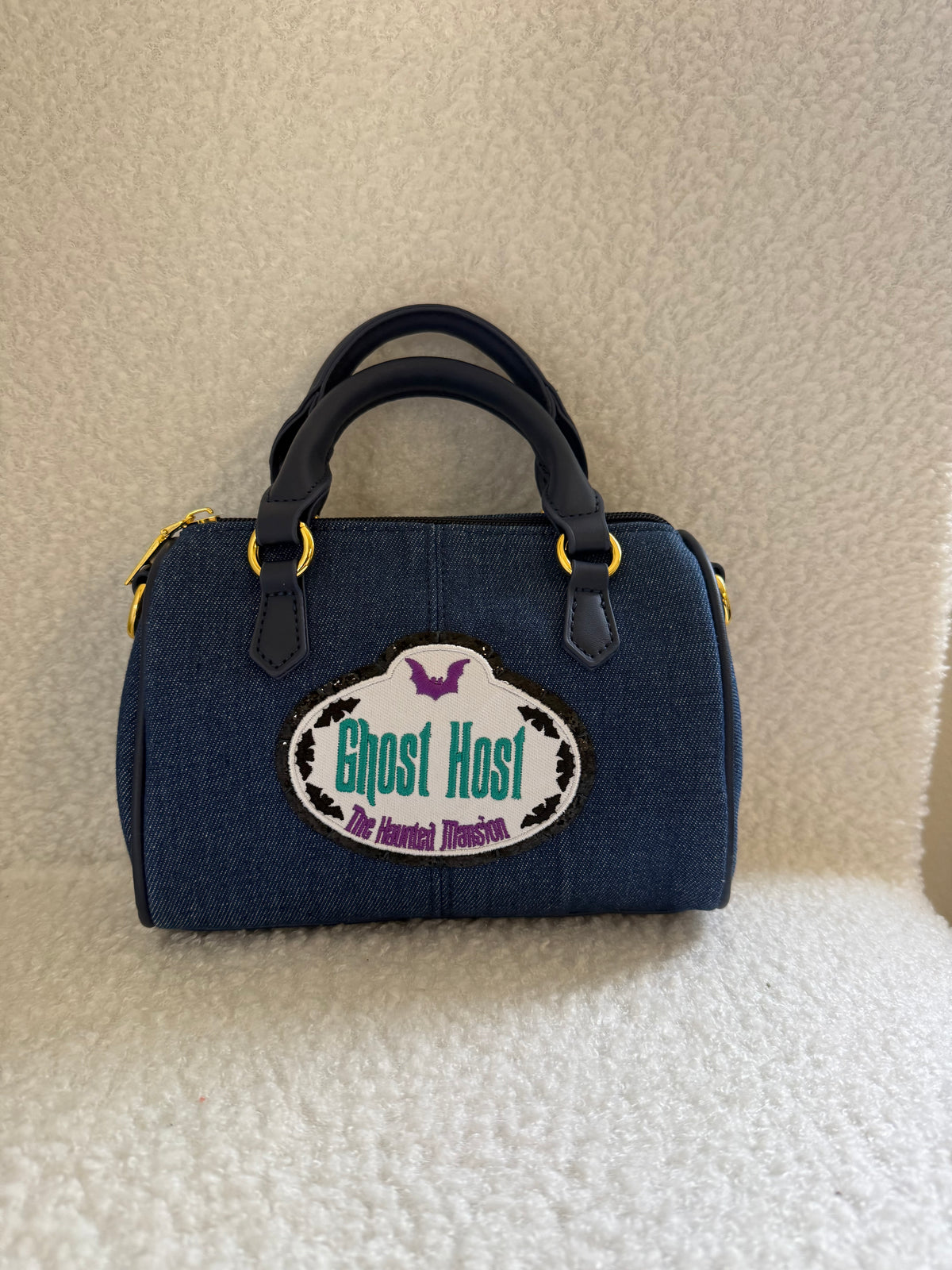 BLUE Boston 20 || Up-Cycled Artisan Patched Denim Handbag