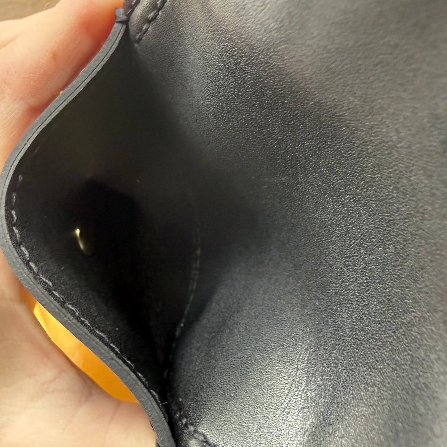 { MARCUS } Handmade DI OR Tapestry + Black Leather Mini Wallet