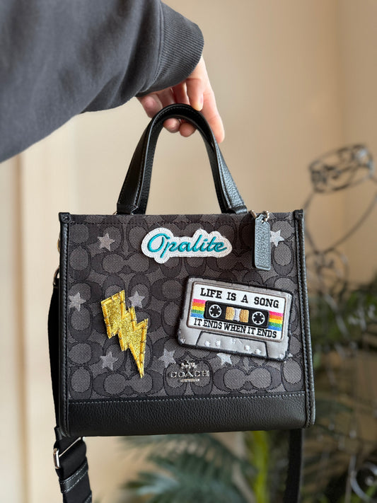 LIFE IS A SONG Reimagined Authentic Preloved Coach tote