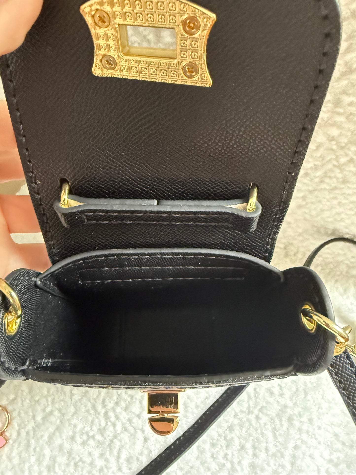 The SIDEKICK || Handmade Upcycled Luxury Canvas Mini Bag Cherry Blosson Edition