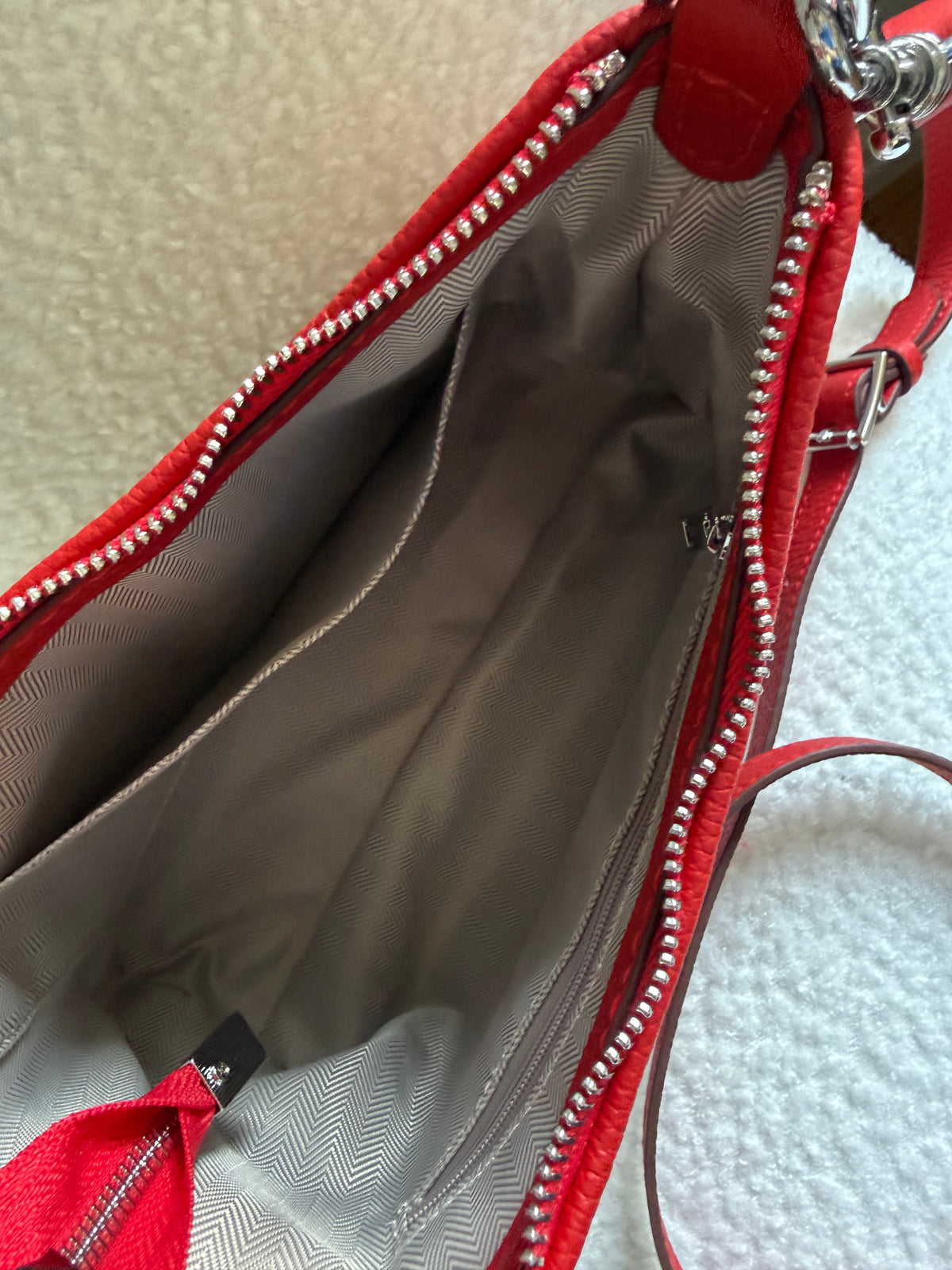 Handmade Upcycled Louboutin Dustbag Two-Way Handbag