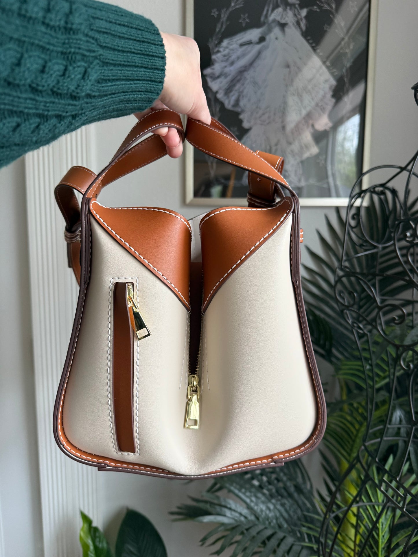 Handmade Leather Hammock Bag