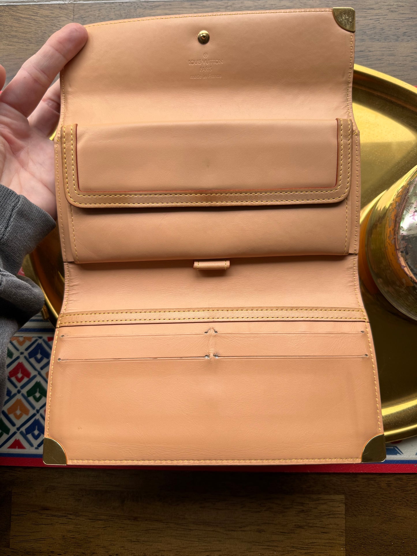 Authentic Preloved Vintage LV x Murakami White Multicolore International Wallet