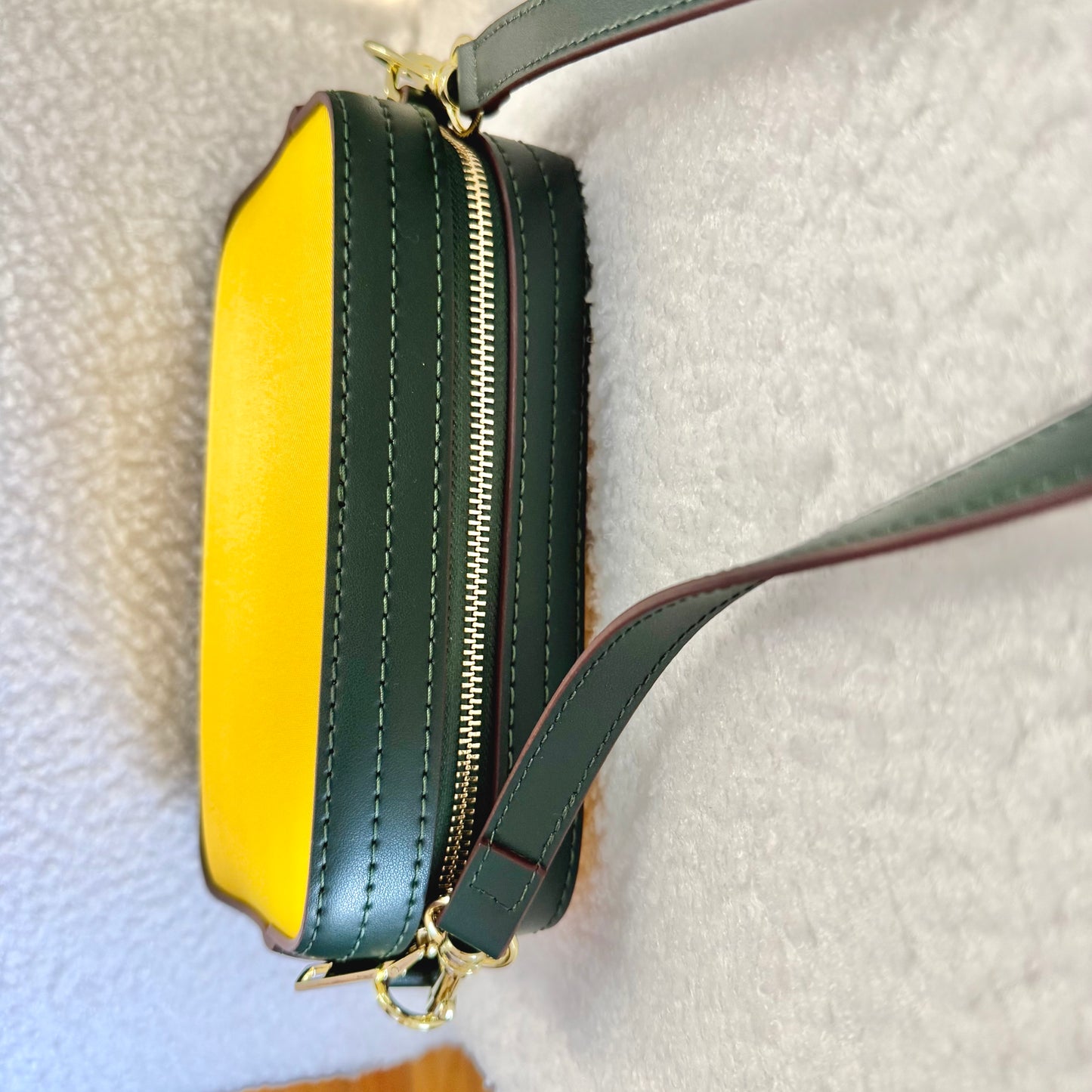 SOLD * The AMERICANA Crossbody || Handmade Upcycled Luxury Green Bag