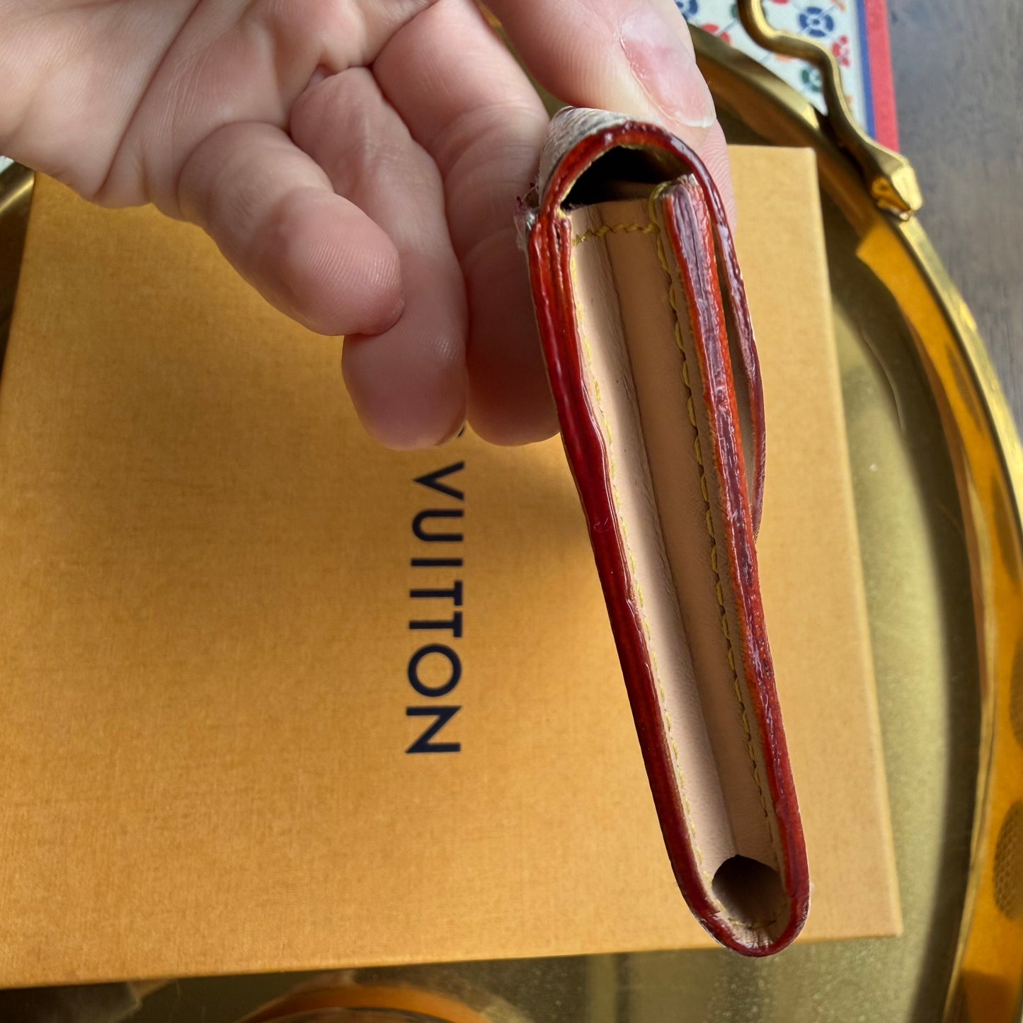 Authentic Preloved Vintage LV x Murakami White Multicolore Rosalie Wallet