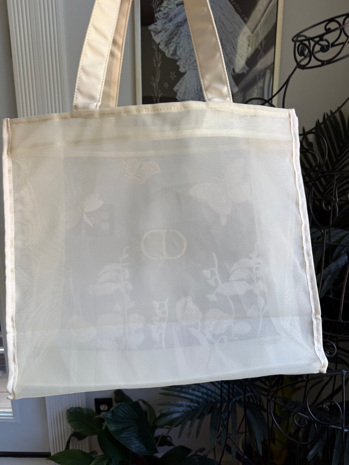 Authentic DI OR Vip Cream Mesh Butterfly Tote