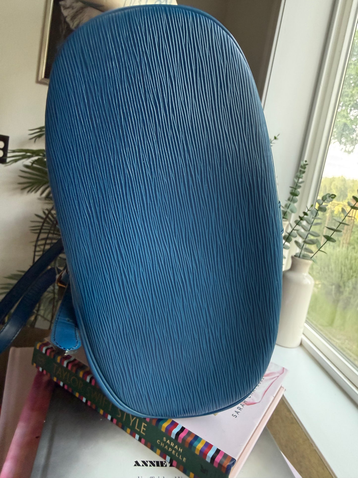 Authentic Preloved Randonnee Backpack in Blue Epi Leather *Sold