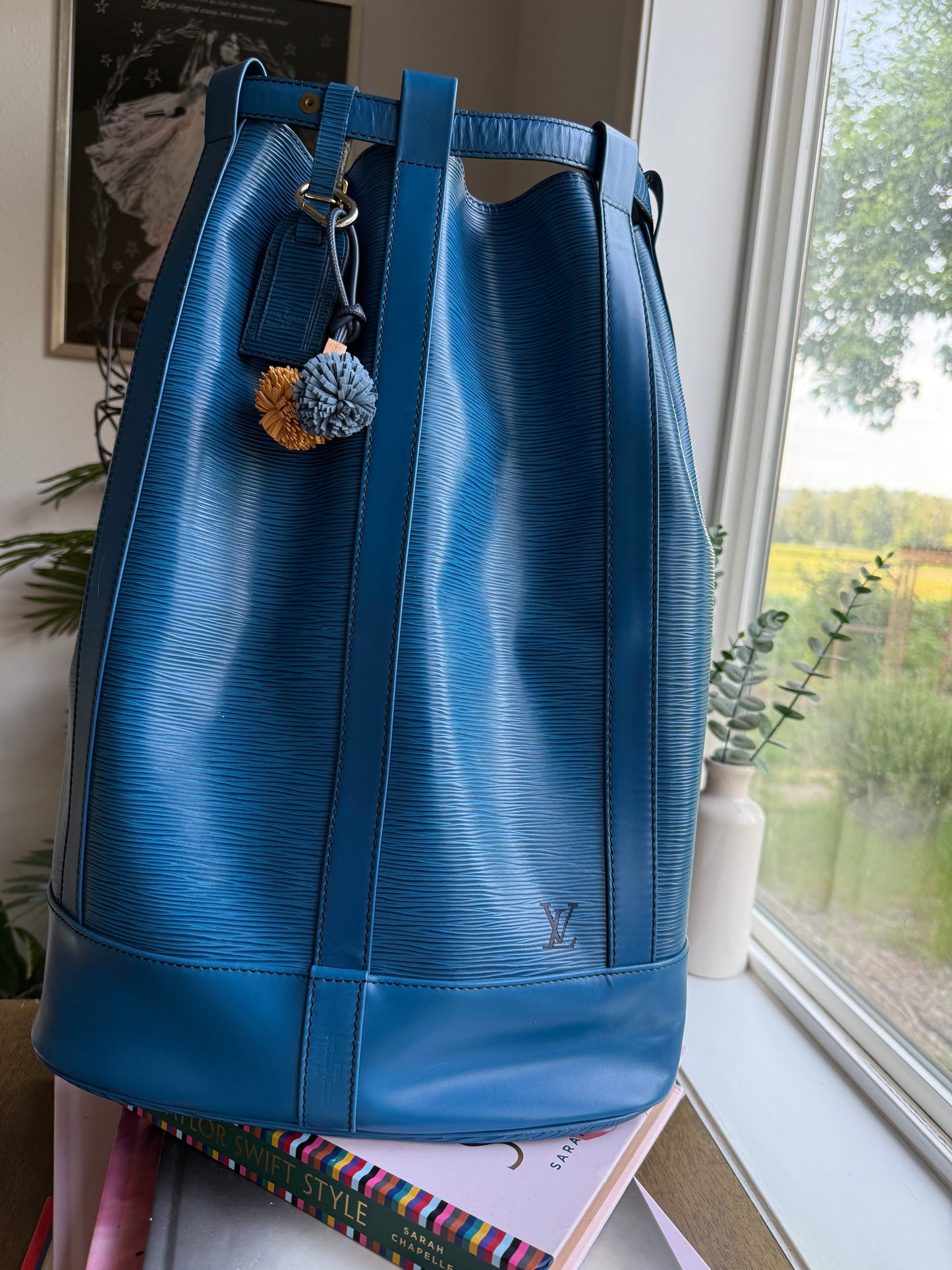 Authentic Preloved Randonnee Backpack in Blue Epi Leather *Sold