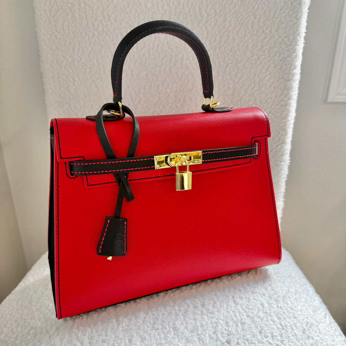 SWELLY 25 || Handcrafted Duo-Tone Luxury Leather Handbag