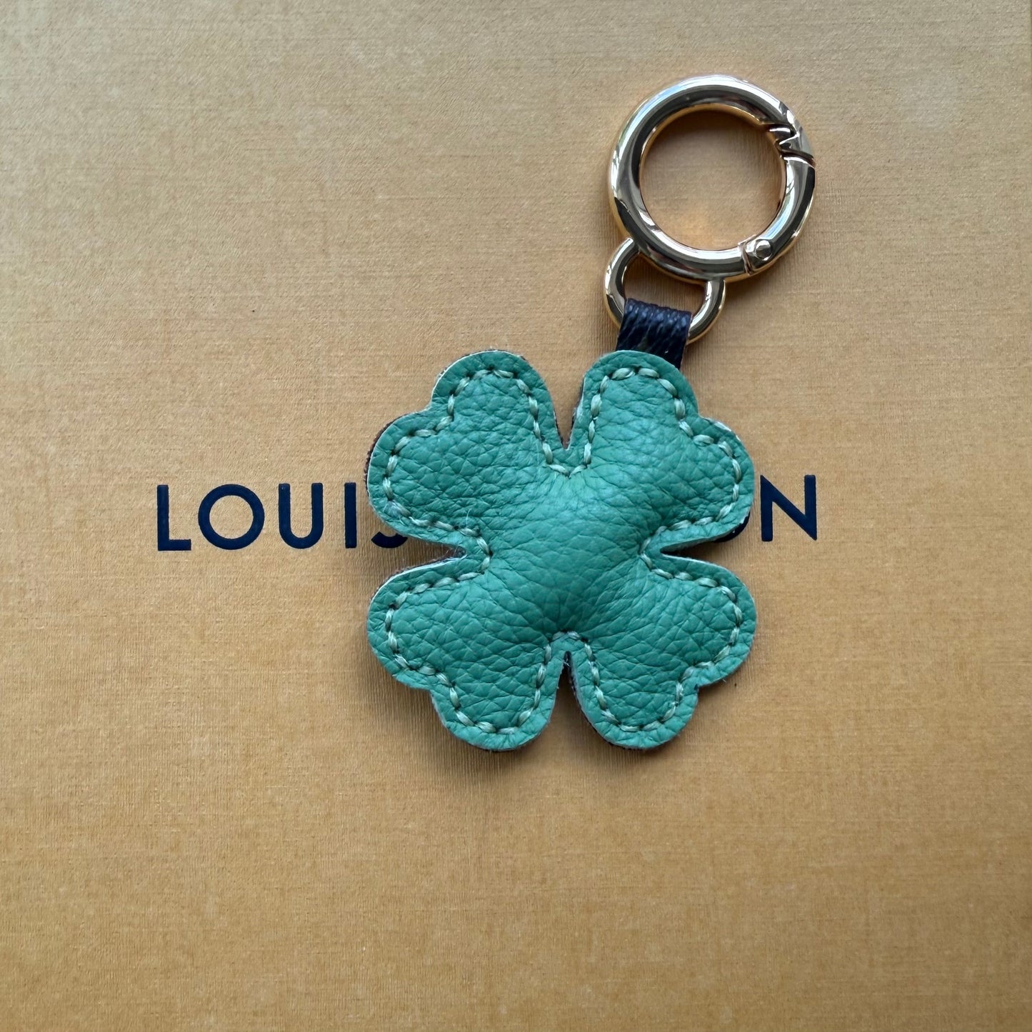 {LUCKY ONE} Handmade LV Mono Clover Bag Charm