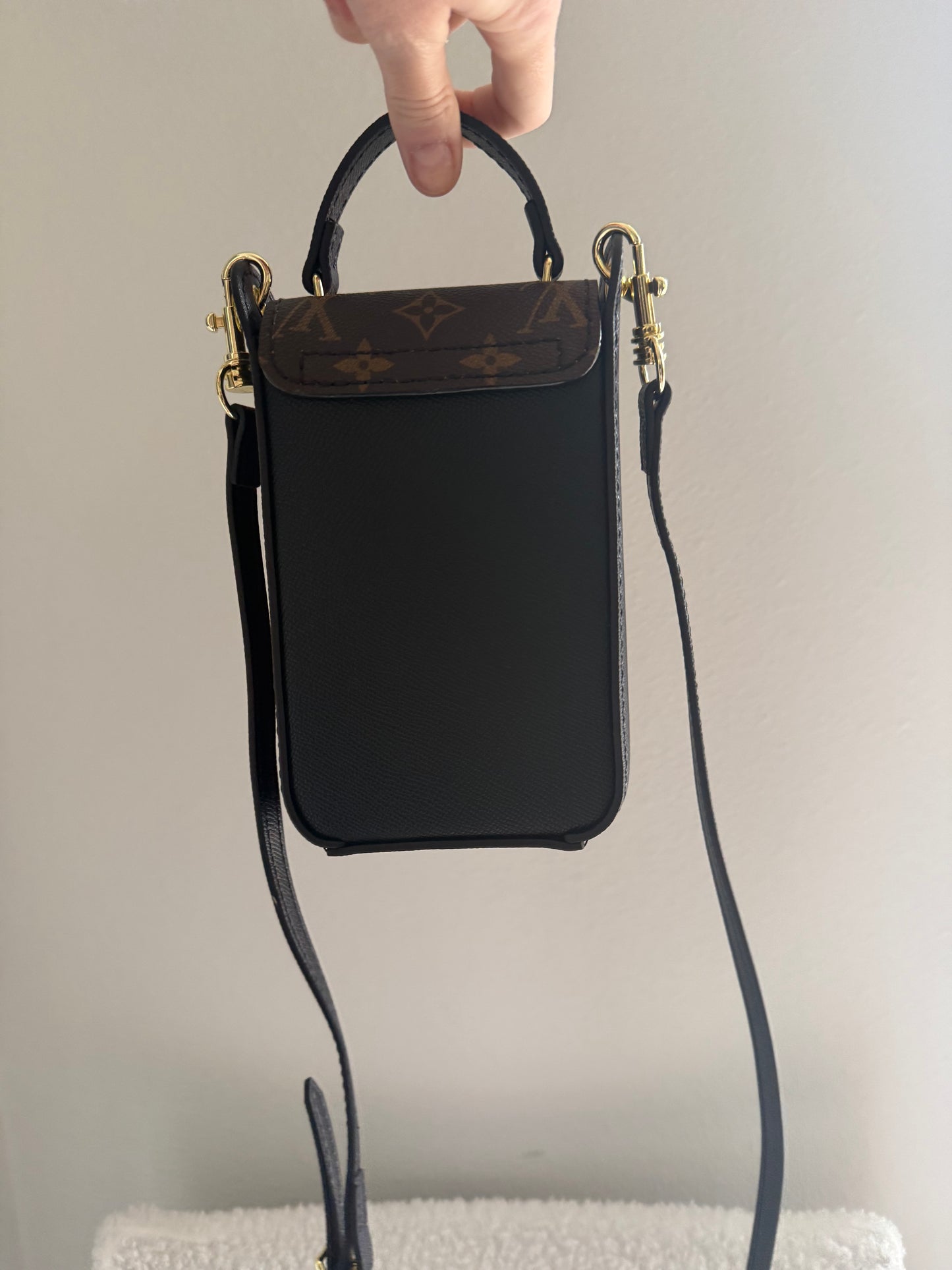 The SIDEKICK || Handmade Upcycled Luxury Canvas Mini Bag Cherry Blosson Edition