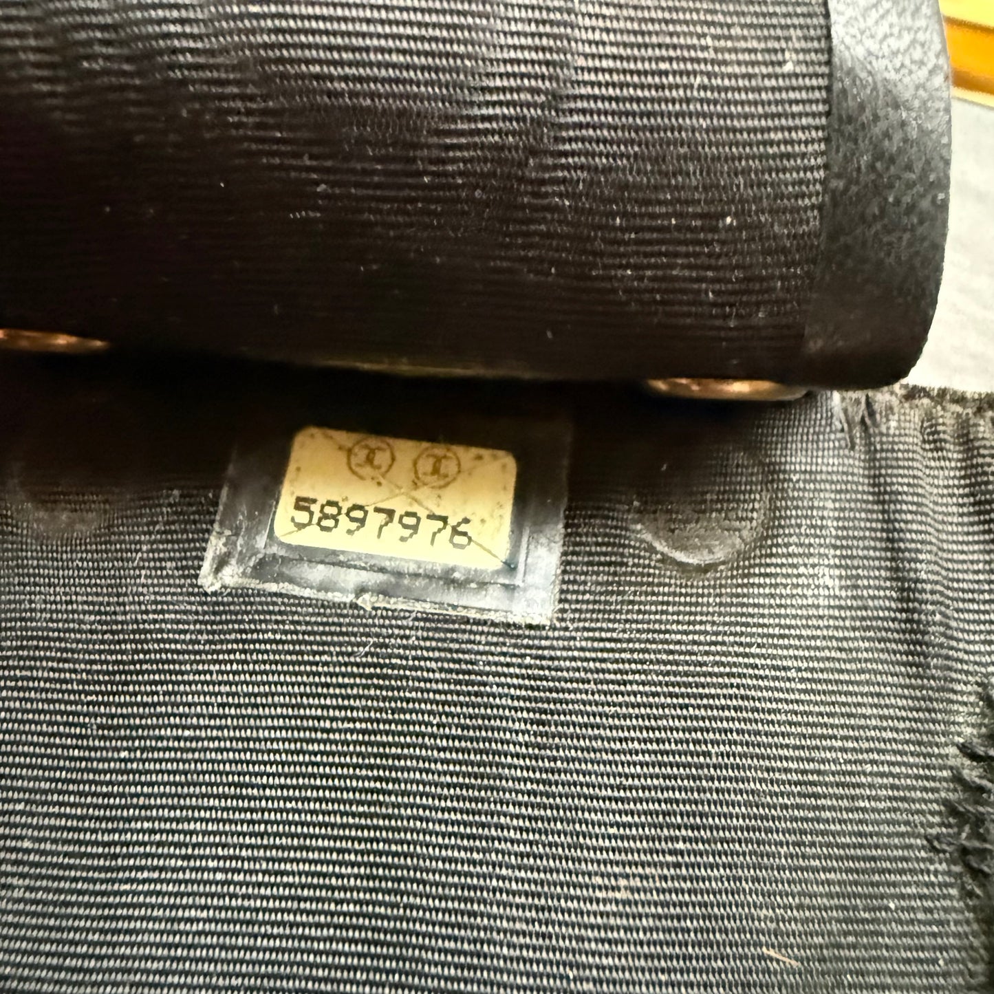 Authentic Preloved Vintage CC 4 Key Wallet in Black Caviar Leather