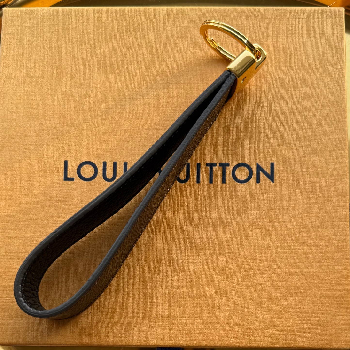 Handmade Brown FLEUR Mono Wristlet