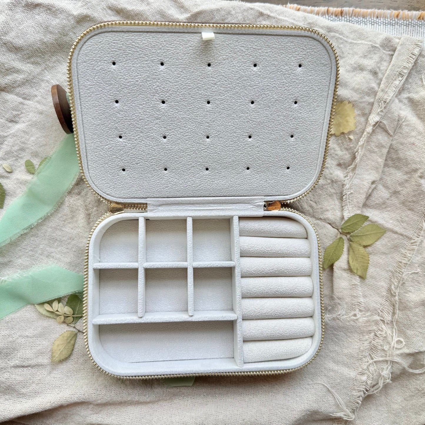 SWEETHEART || Handmade Upcycled Authentic Luxury Canvas and Leather Jewelry Box
