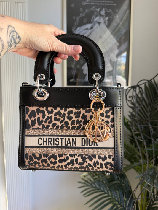 The SECRET GARDEN Bag - Black Animal Print
