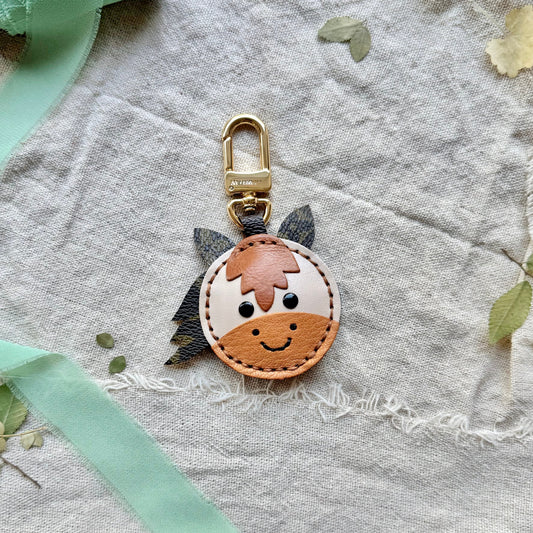 FOLKLORE the Pony || Handmade Upcycled Luxury Artisan Horse Lover Gift Bag Charm