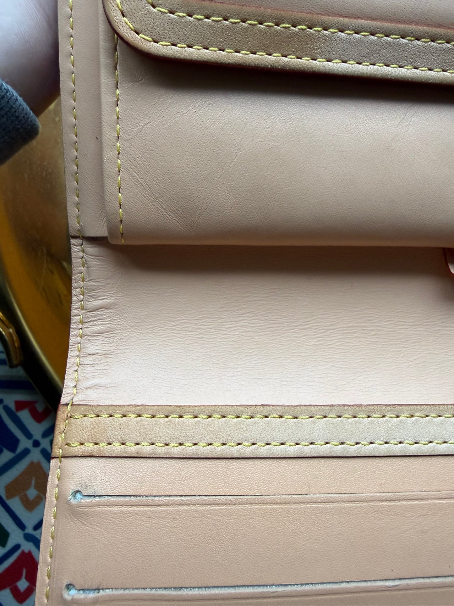 Authentic Preloved Vintage LV x Murakami White Multicolore International Wallet