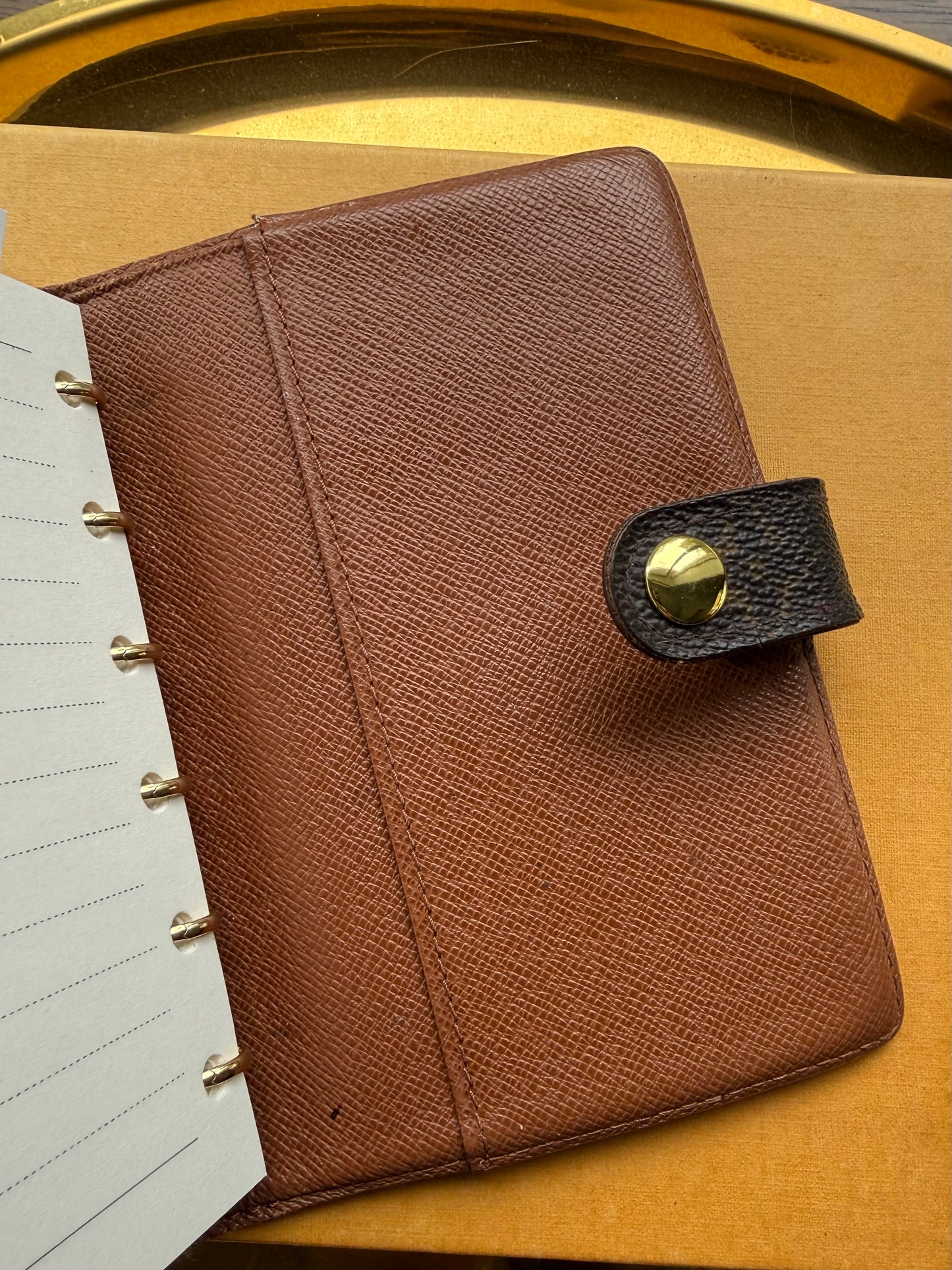 { EMPIRE } Authentic Vintage Pre-Loved Reimagined LV Mono Agenda PM