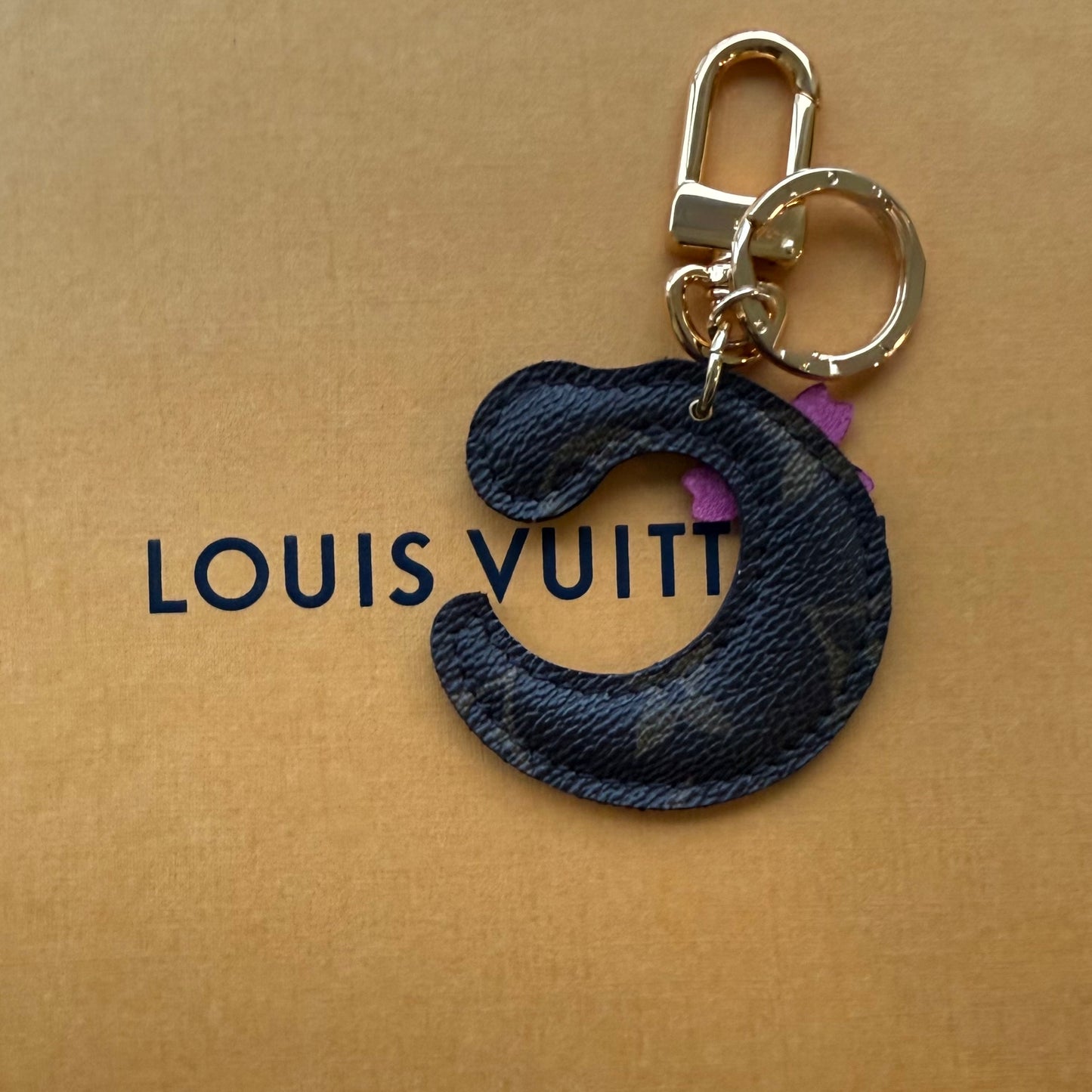 *PREORDER* Handmade Mono Initial Charm - Cherry Flower