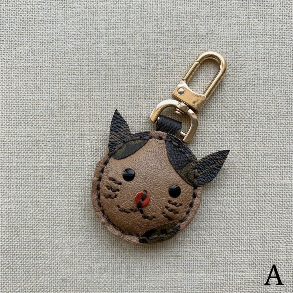 BENNY the Cat || Handmade Luxury Calico Kitten Lover Gift Bag Charm *Various Colors*