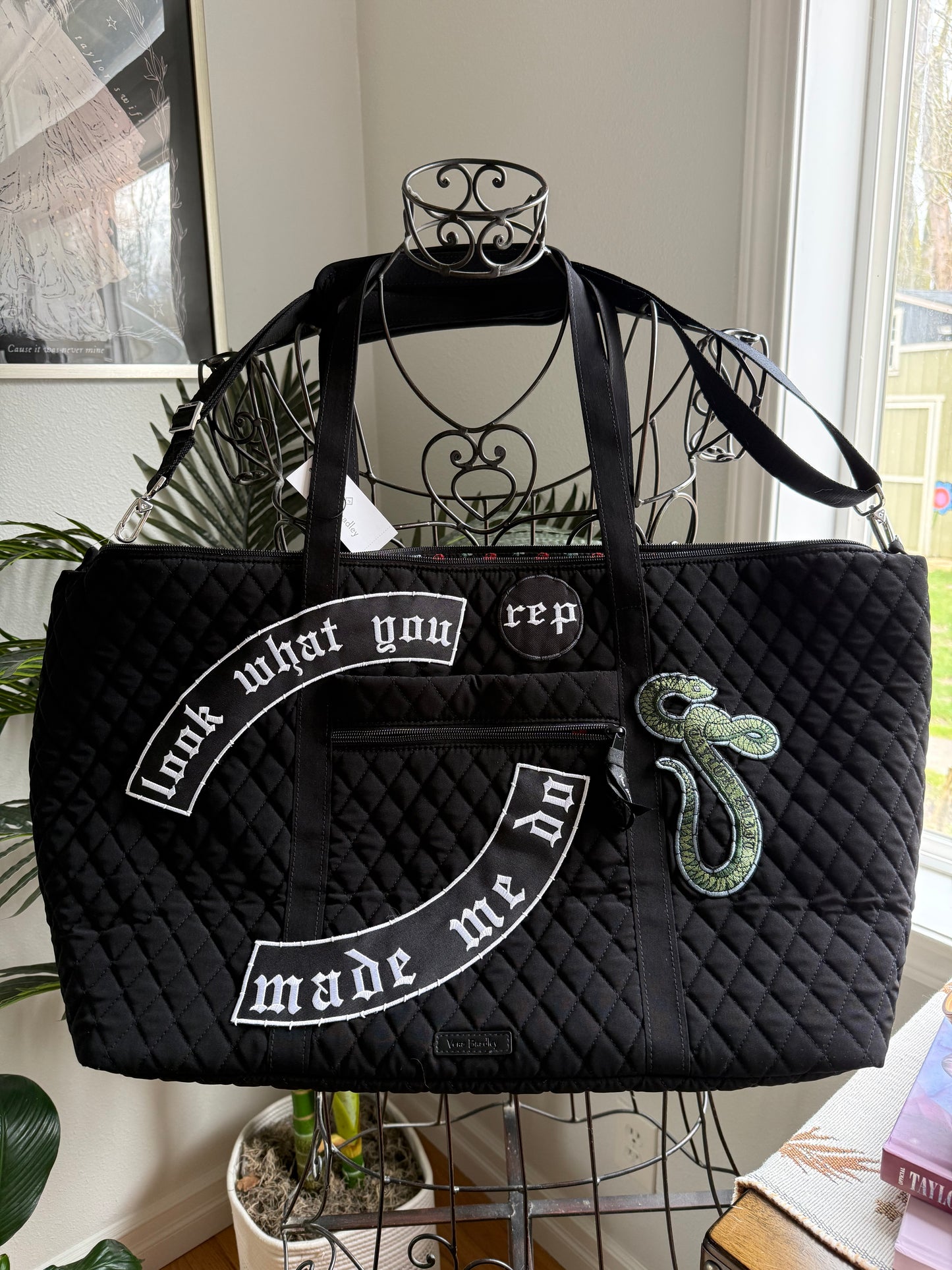 { LWYMMD } Preloved Authentic Reimagined V Bradley Travel Tote Bag
