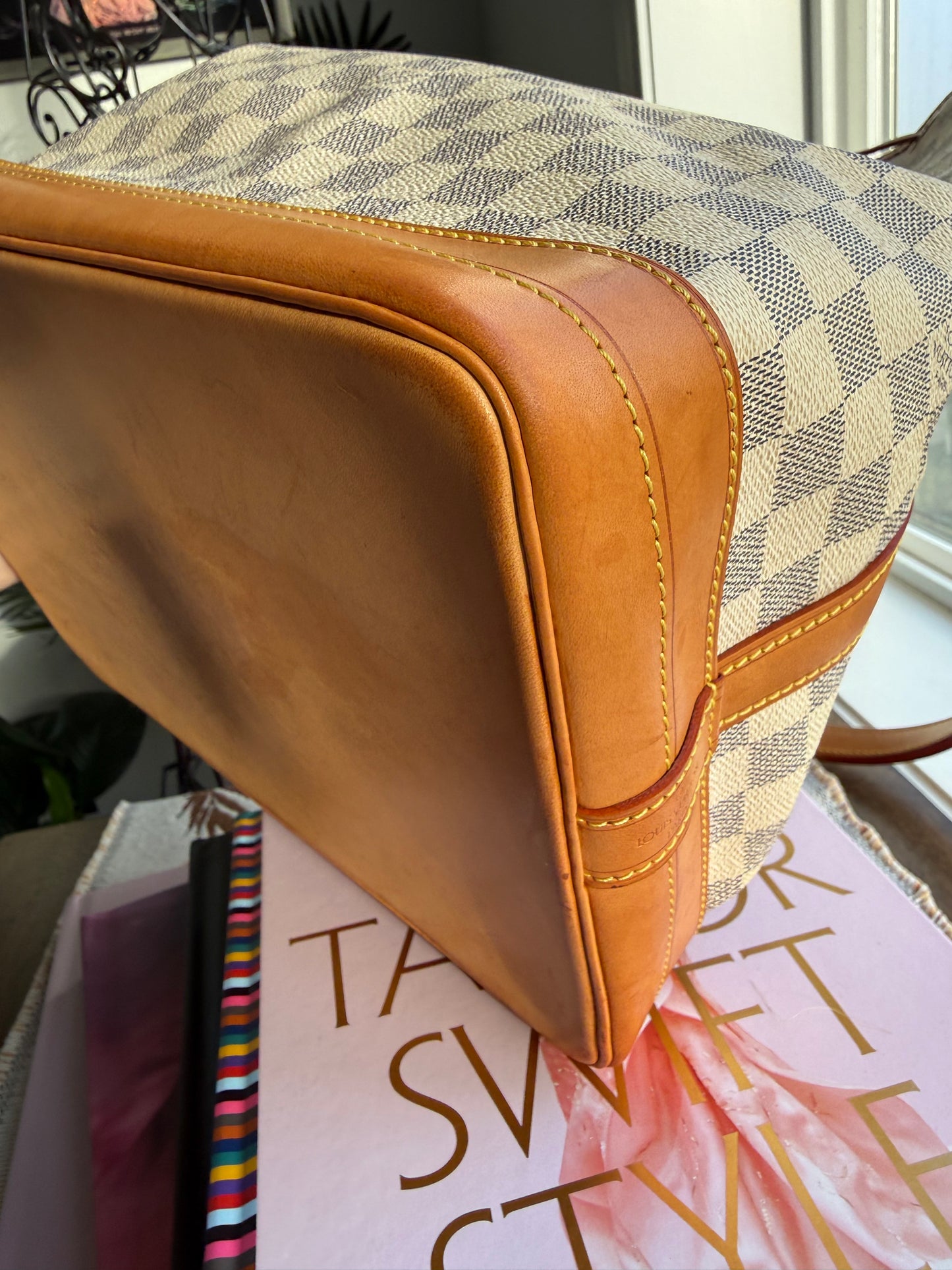 Preloved Authentic LV Noe GM in Damier Azur