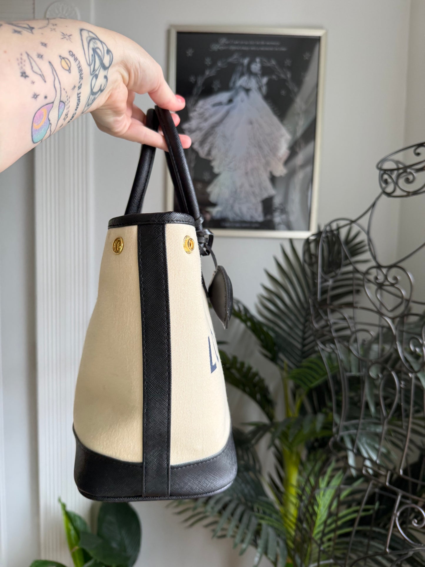 SOLD * Handmade Upcycled Luxury Dustbag Handbag Tote