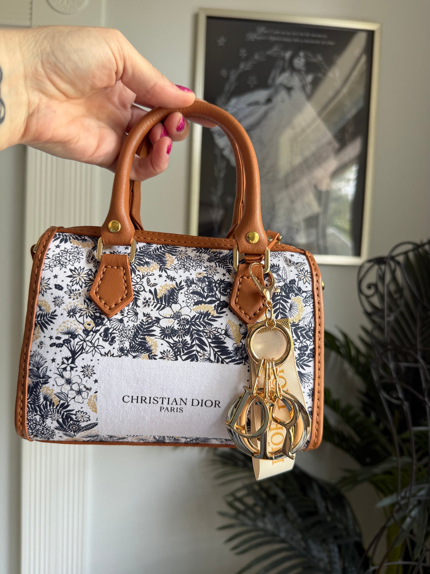 The DEBUT Bag - Navy Floral Dior