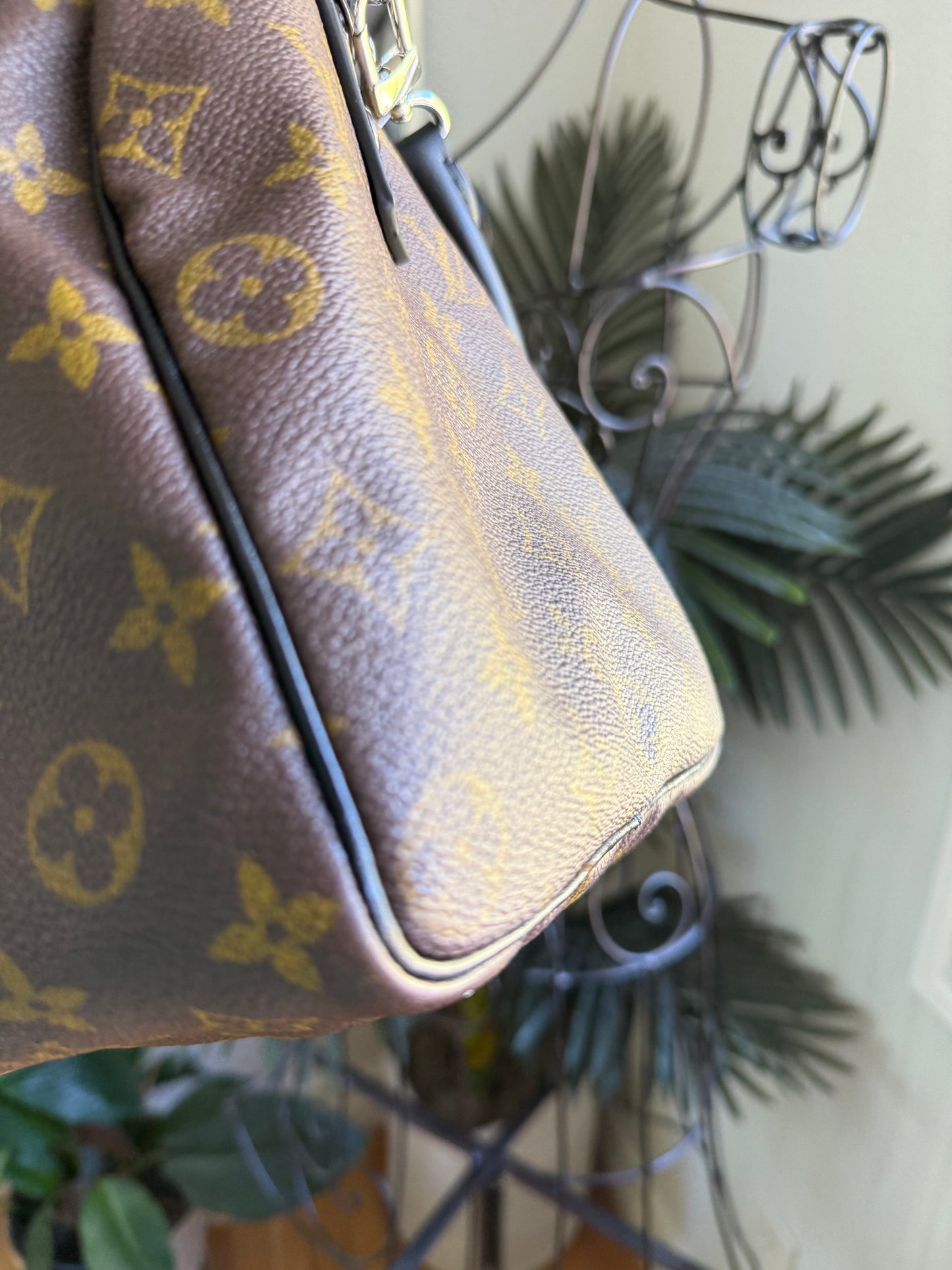 Preloved Authentic Reimagined Vintage LV Speedy 35 DARK *one of one*