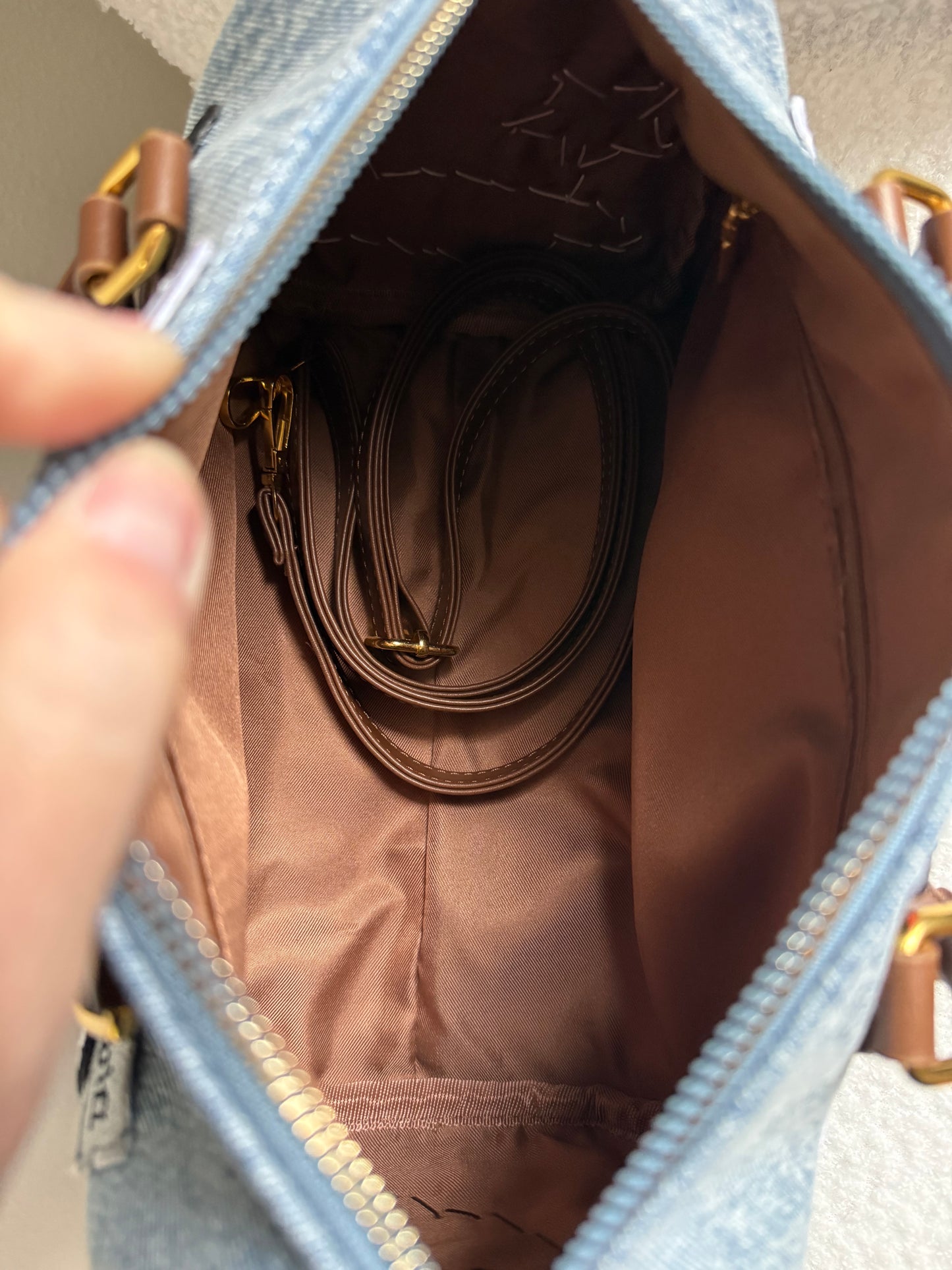 BLUE Boston 25 || Up-Cycled Artisan Denim Handbag No. 2