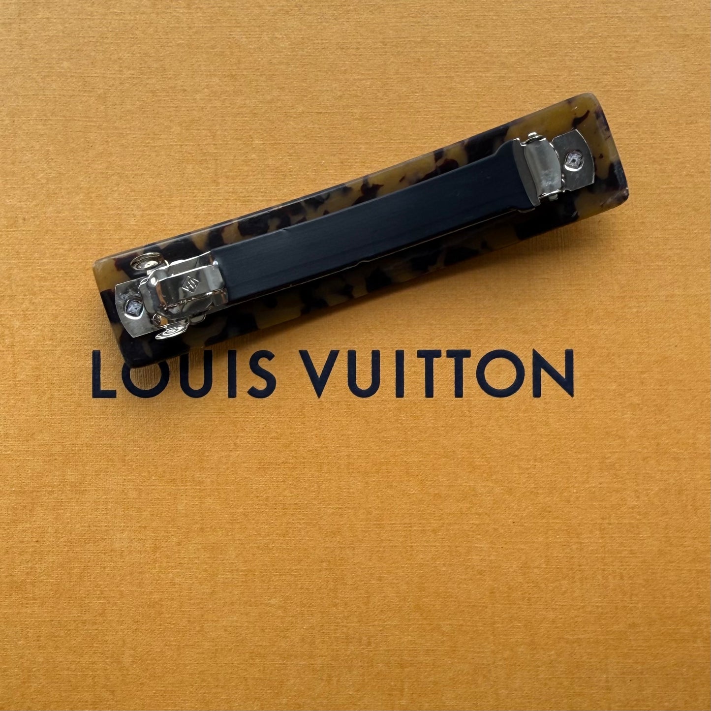 { GORGEOUS } Handmade Black Multicolor LOGO Mono Barrette