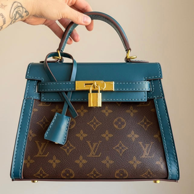 The SWELLY 25 || Handcrafted Upcycled LV Luxury Leather Handbag