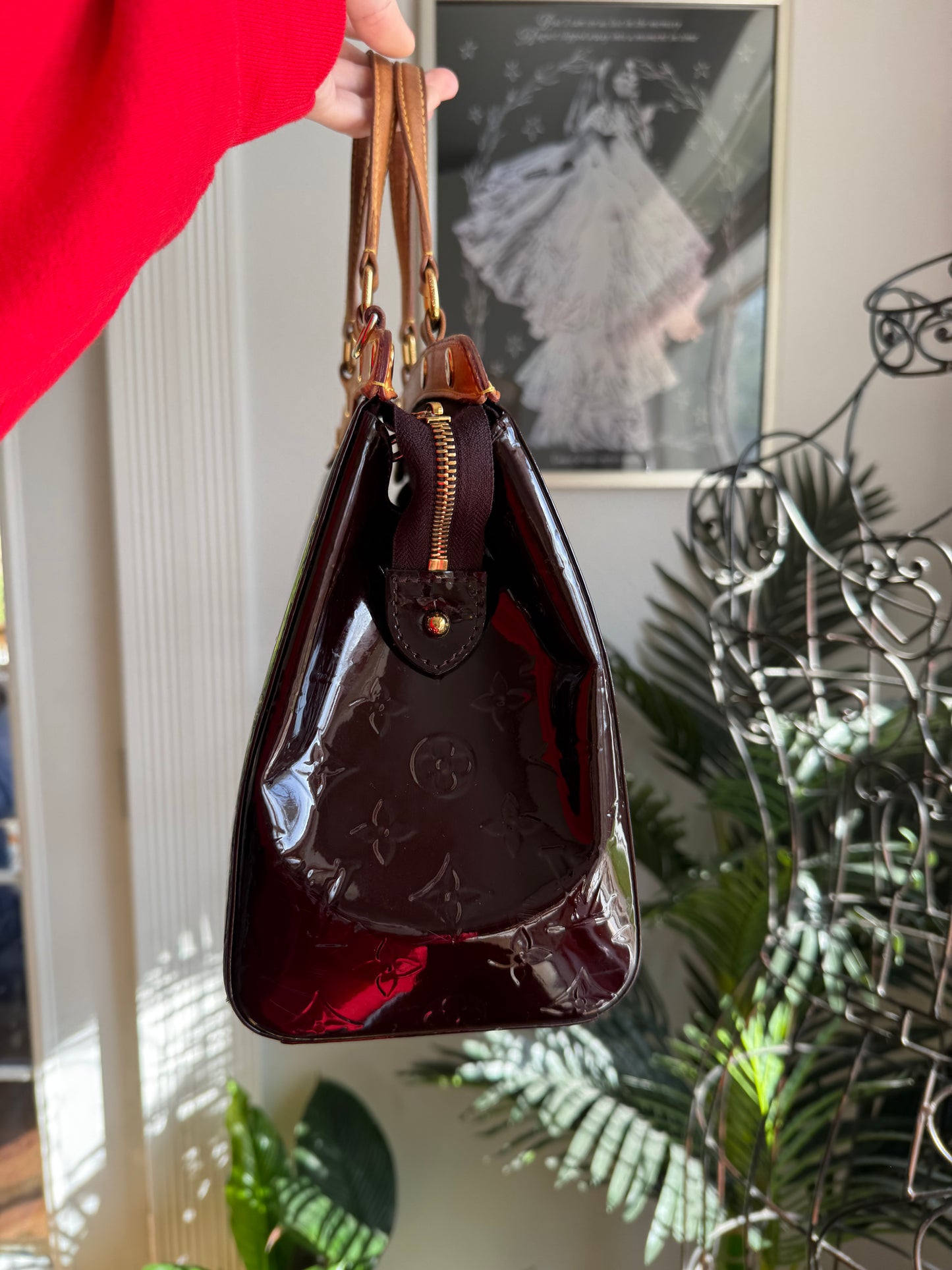 Authentic Preloved Louis Vuitton Brea MM in Aubergine Purple Vernis Fall 2026 Must Have Bag
