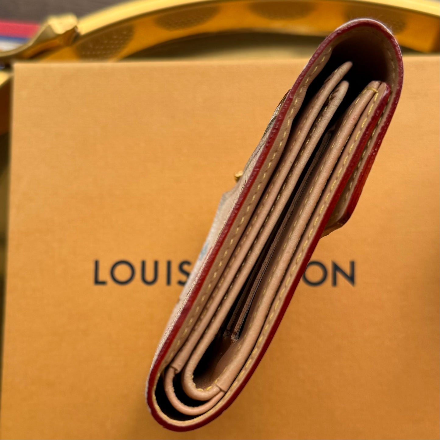 Authentic Preloved LV x Murakami White Multi KOALA Wallet