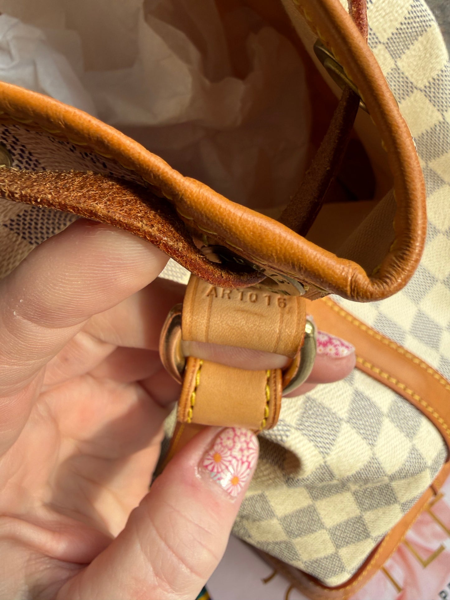Preloved Authentic LV Noe GM in Damier Azur