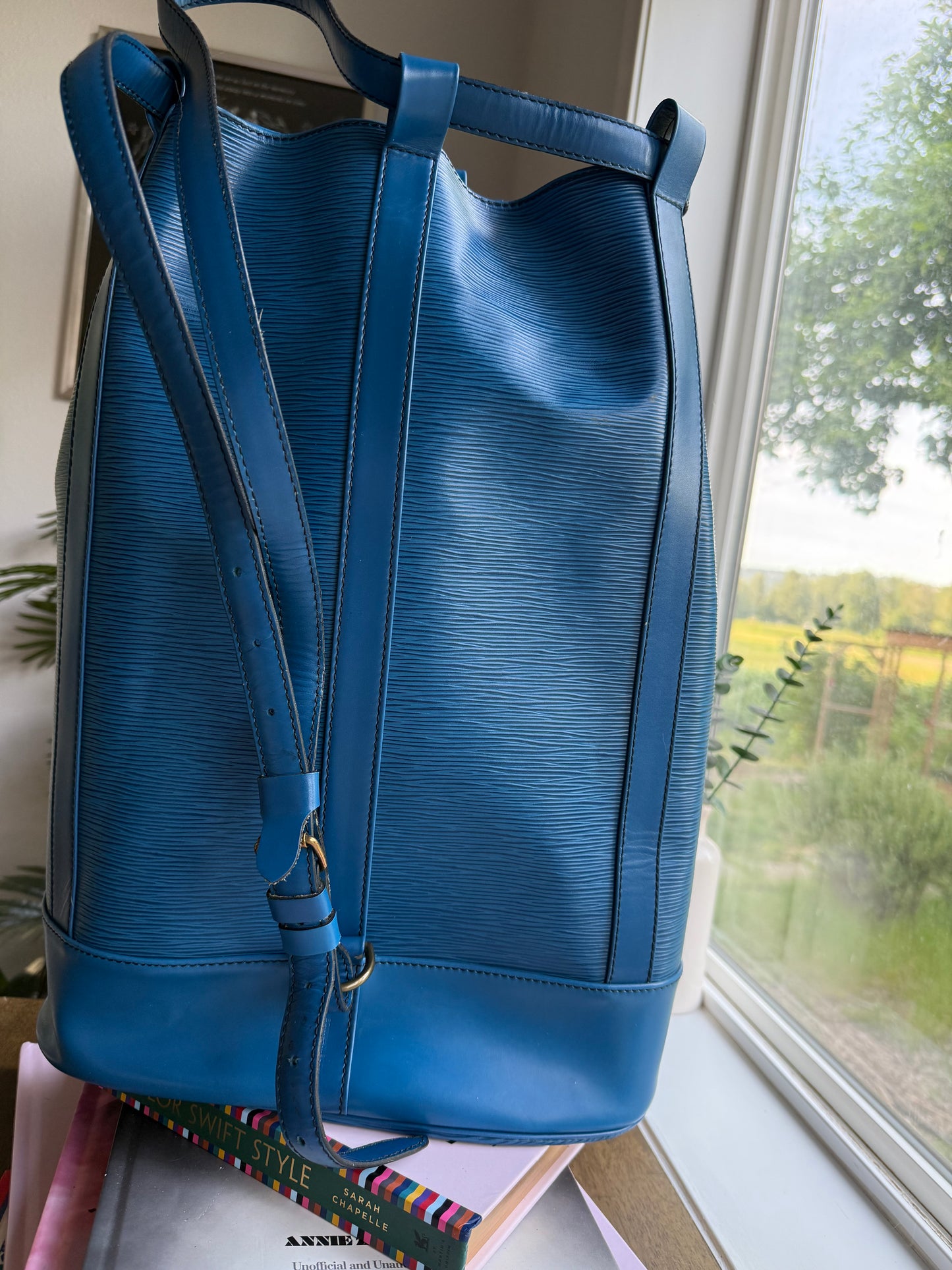 Authentic Preloved Randonnee Backpack in Blue Epi Leather *Sold