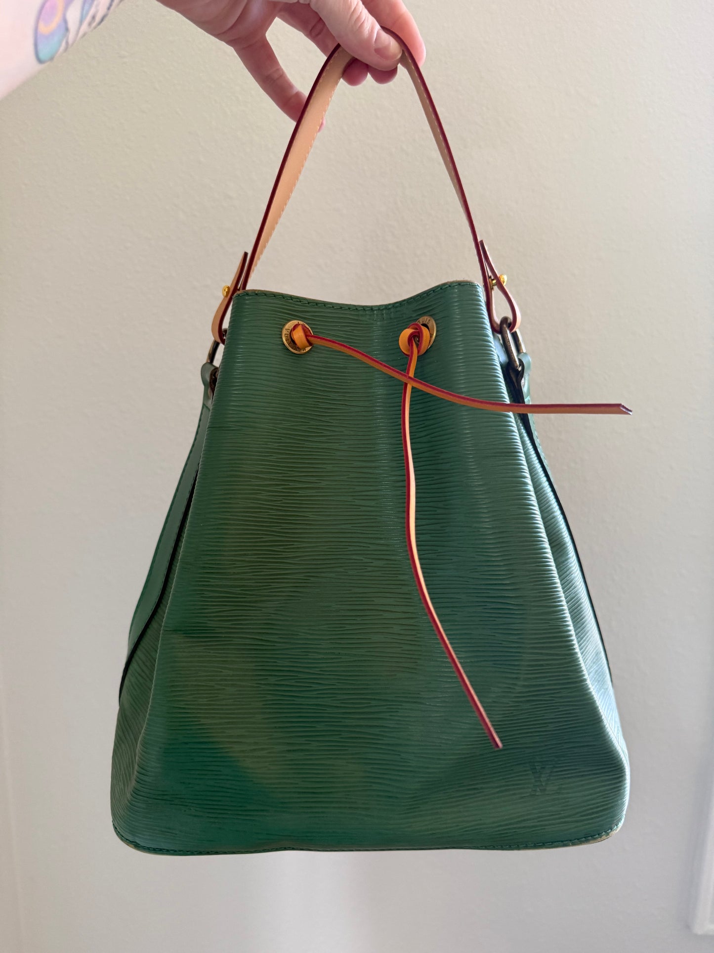 Authentic Preloved Vintage LV Petit Noe in Green Epi Leather