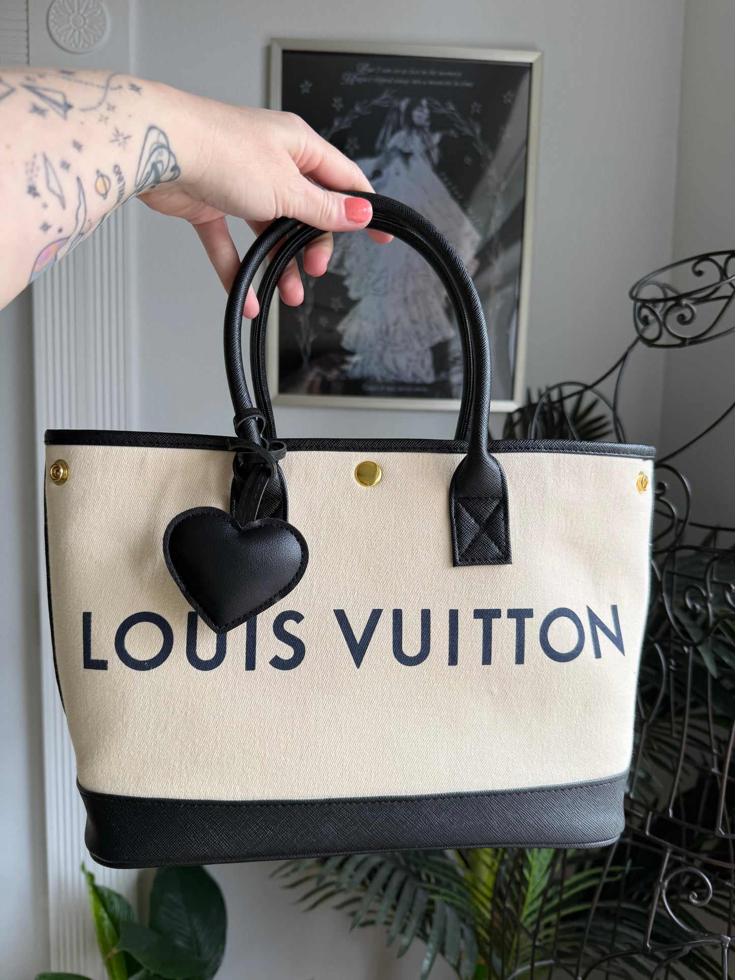 SOLD * Handmade Upcycled Luxury Dustbag Handbag Tote
