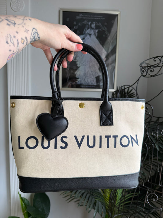 SOLD * Handmade Upcycled Luxury Dustbag Handbag Tote