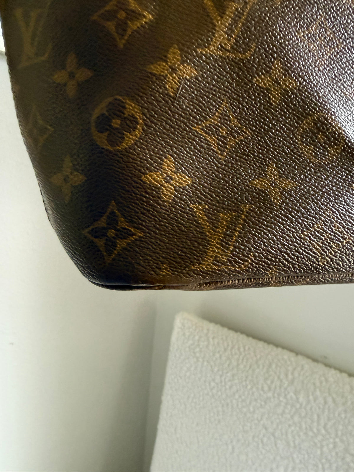 Authentic Preloved Restored Rose Pink Leather LV Neverfull MM